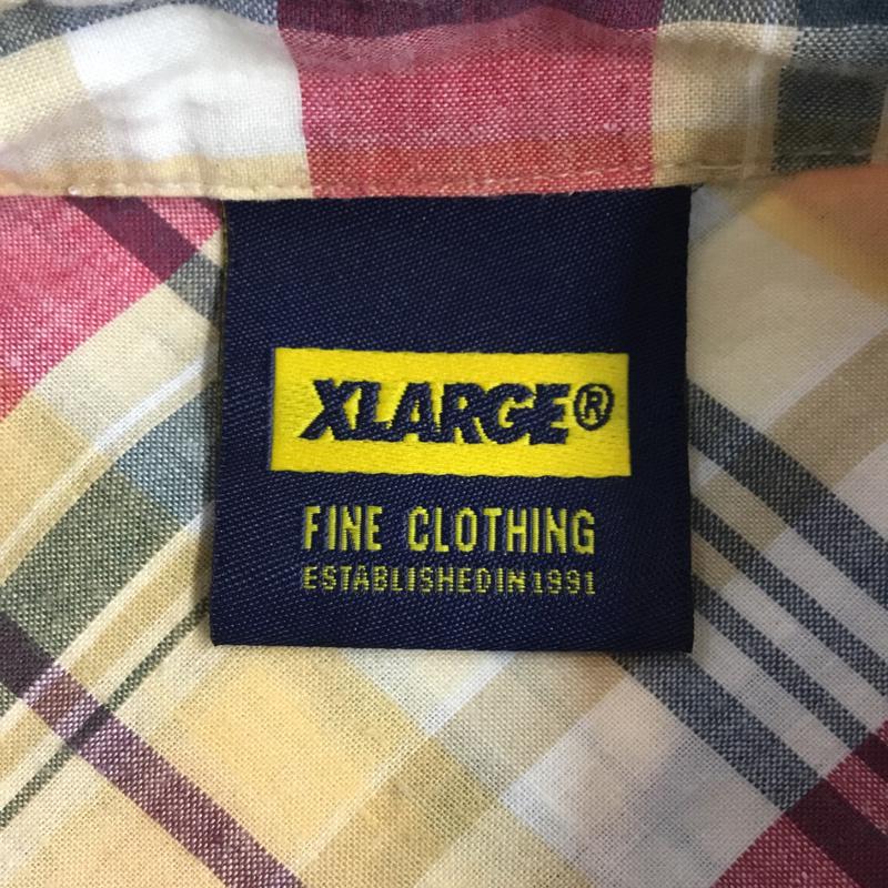 エクストララージ XLARGE シャツ、ブラウス 半袖 0172406 コットン M チェック マルチカラー / マルチカラー / メンズ USED 古着 中古 10063035