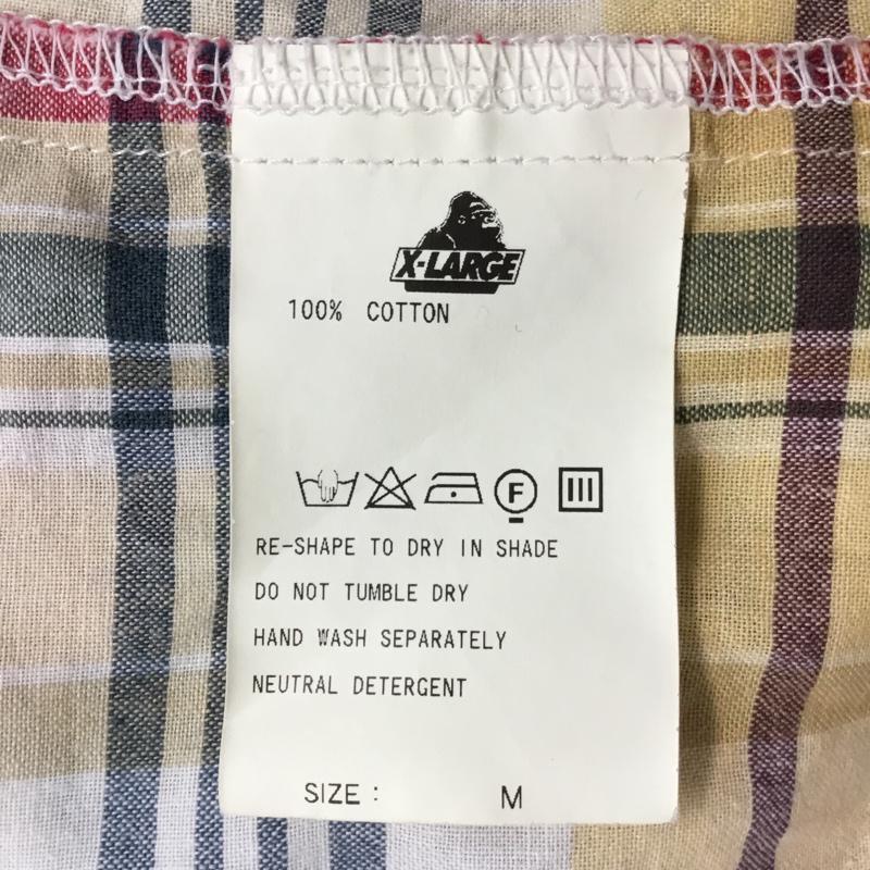 エクストララージ XLARGE シャツ、ブラウス 半袖 0172406 コットン M チェック マルチカラー / マルチカラー / メンズ USED 古着 中古 10063035