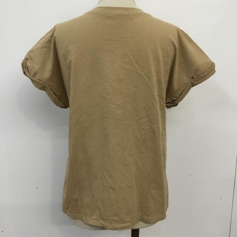 ザラ ZARA Tシャツ 半袖 S プリント 茶 / ブラウン / レディース USED 古着 中古 10063039