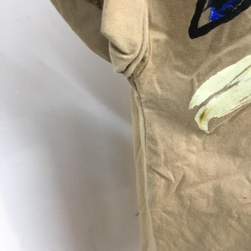 ザラ ZARA Tシャツ 半袖 S プリント 茶 / ブラウン / レディース USED 古着 中古 10063039