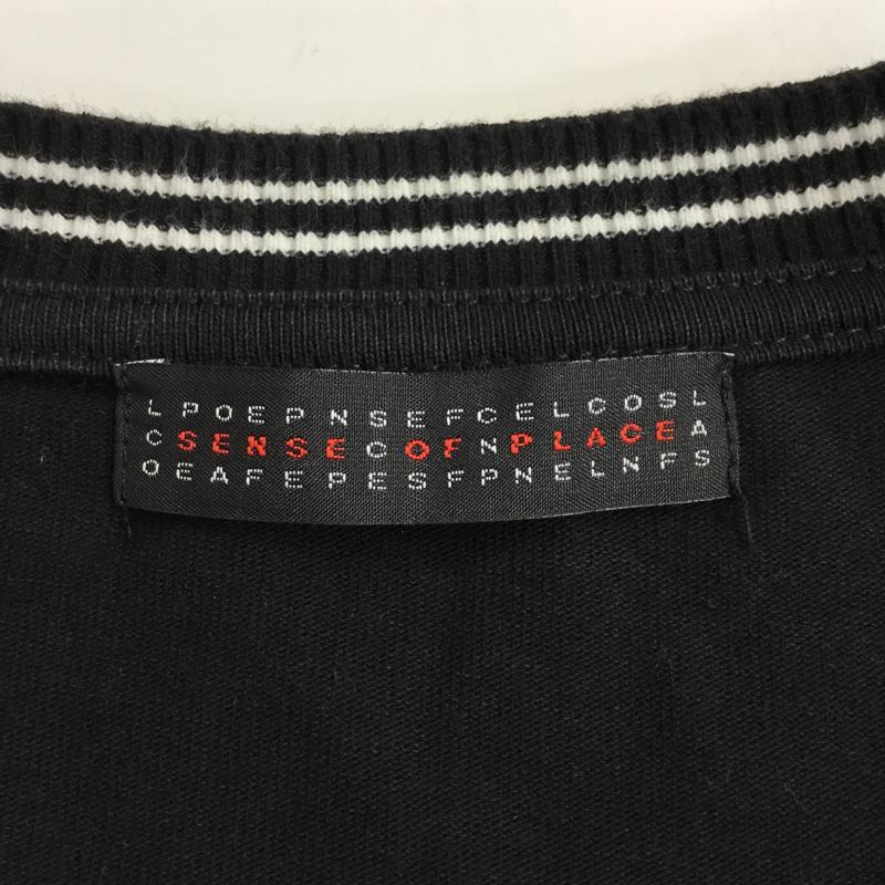 センスオブプレイスバイアーバンリサーチ SENSE OF PLACE by URBAN RESEARCH Tシャツ 半袖 M 無地 黒 / ブラック / メンズ USED 古着 中古 10063052