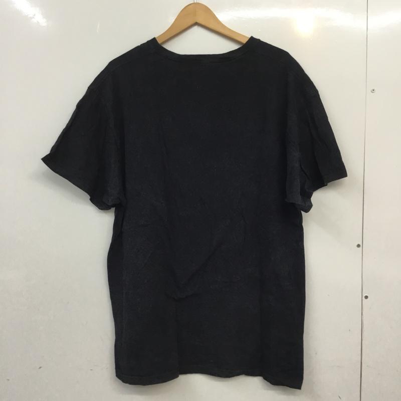 フルーツオブザルーム FRUIT OF THE LOOM Tシャツ 半袖 クルーネック フォトグラフ ロゴ XL プリント 黒 / ブラック / メンズ USED 古着 中古 10063238