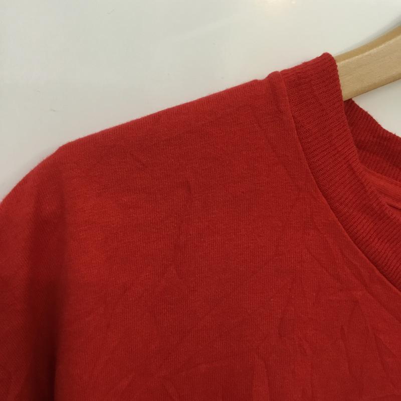 フルーツオブザルーム FRUIT OF THE LOOM Tシャツ 半袖 クルーネック プリント XL ロゴ、文字 赤 / レッド / メンズ USED 古着 中古 10063240