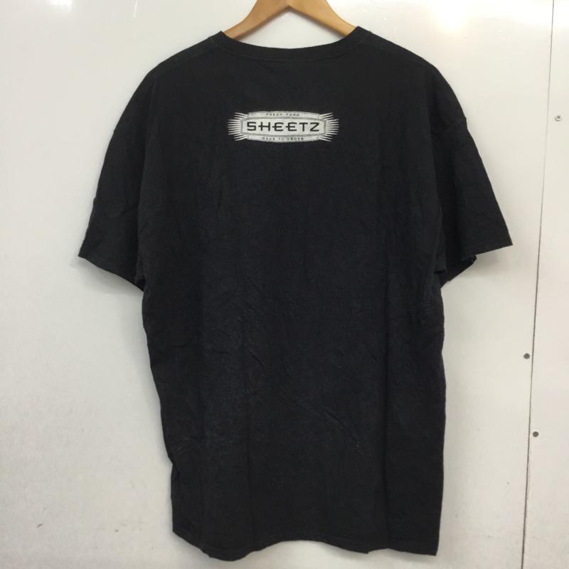フルーツオブザルーム FRUIT OF THE LOOM Tシャツ 半袖 クルーネック バックプリント 野球 XL ロゴ、文字 黒 / ブラック / メンズ USED 古着 中古 10063241