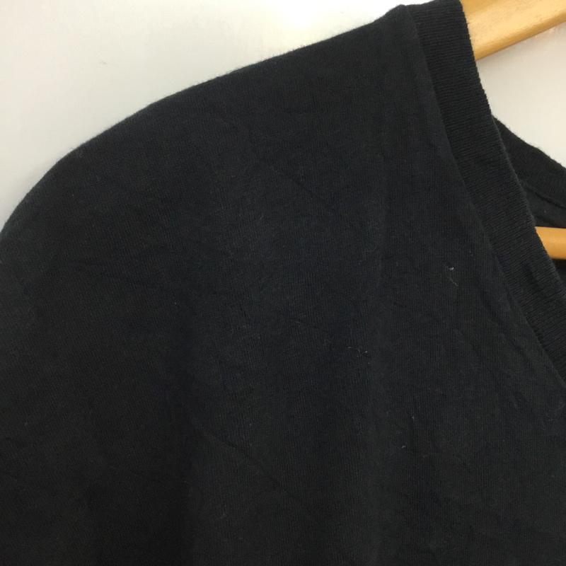 ギルダン GILDAN Tシャツ 半袖 Vネック プリント 2XL ロゴ、文字 黒 / ブラック / メンズ USED 古着 中古 10063265