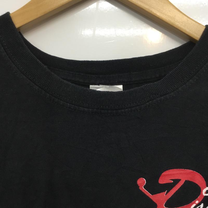 ギルダン GILDAN Tシャツ 半袖 クルーネック バックプリント 2XL ロゴ、文字 黒 / ブラック / メンズ USED 古着 中古 10063267