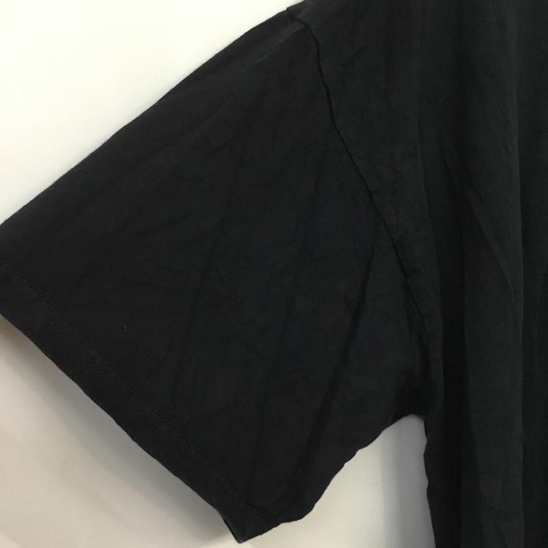 ギルダン GILDAN Tシャツ 半袖 クルーネック バックプリント 2XL ロゴ、文字 黒 / ブラック / メンズ USED 古着 中古 10063267