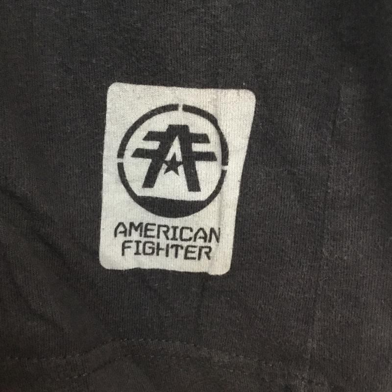古着 USED Tシャツ 半袖 クルーネック AMERICAN FIGHTER ロゴ 3XL プリント 黒 / ブラック / メンズ USED 古着 中古 10063276