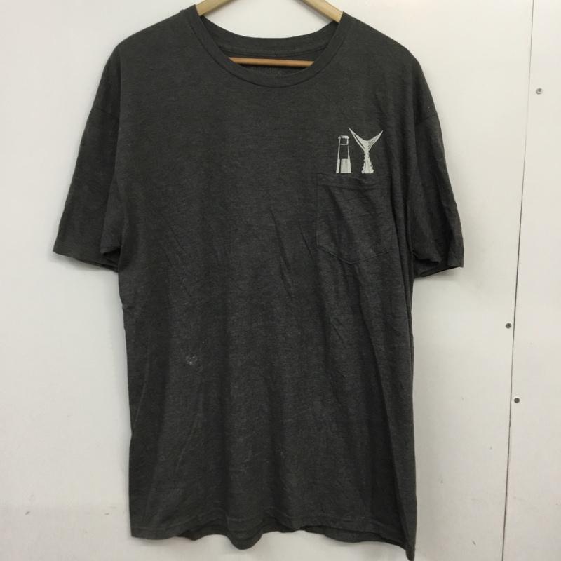 古着 USED Tシャツ 半袖 クルーネック L プリント チャコールグレー / チャコールグレー / メンズ USED 古着 中古 10063286