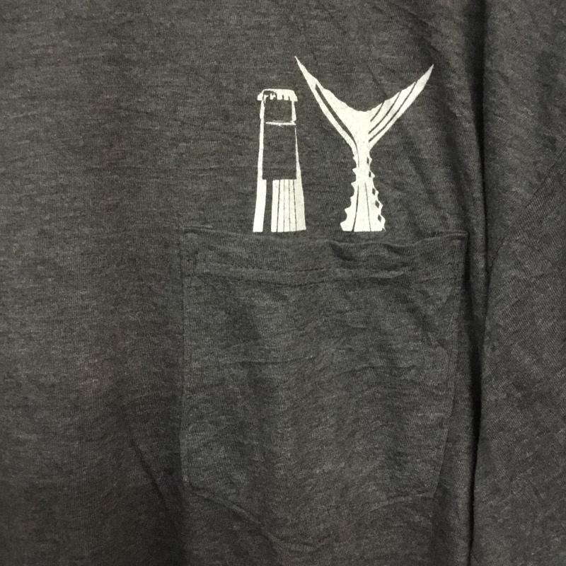 古着 USED Tシャツ 半袖 クルーネック L プリント チャコールグレー / チャコールグレー / メンズ USED 古着 中古 10063286