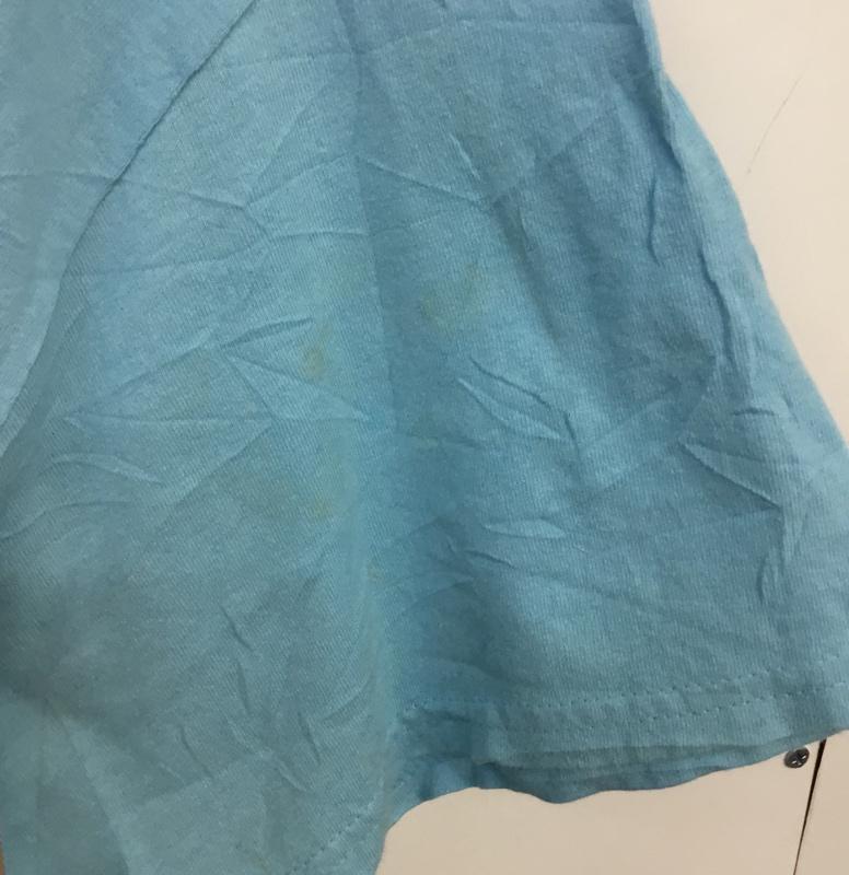 ギルダン GILDAN Tシャツ 半袖 クルーネック プリント ロゴ、文字 水色 / ライトブルー / メンズ USED 古着 中古 10063288
