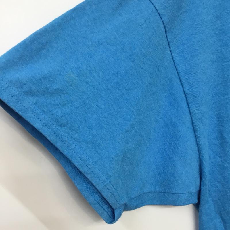 ギルダン GILDAN Tシャツ 半袖 クルーネック ロゴ 2XL プリント 水色 / ライトブルー / メンズ USED 古着 中古 10063295
