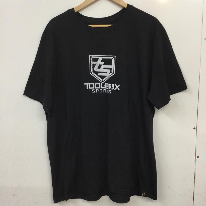 古着 USED Tシャツ 半袖 クルーネック TOOLBOX SPORTS ロゴ XL プリント 黒 / ブラック / メンズ USED 古着 中古 10063309