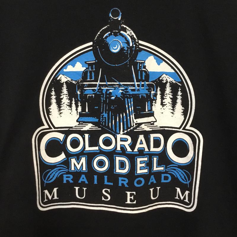 ギルダン GILDAN Tシャツ 半袖 クルーネック 汽車 Colorado Model Railroad Museum L プリント 黒 / ブラック / メンズ USED 古着 中古 10063312