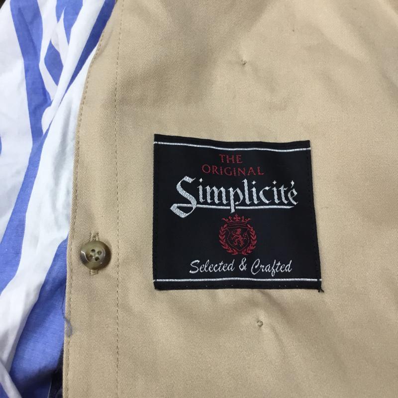 シンプリシテェ Simplicite コート トレンチコート 14-020-701-0022-1-0 ギャバスタンダードトレンチコート 40 無地 ベージュ / ベージュ / レディース USED 古着 中古 10063370