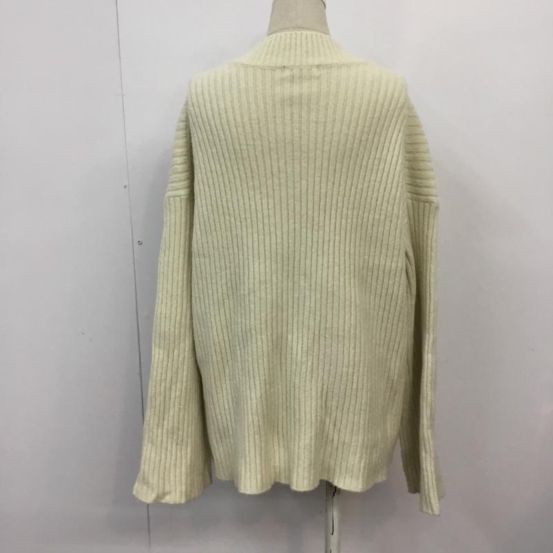 ローリーズファーム LOWRYS FARM ニット、セーター 長袖 M 無地 白 / ホワイト / レディース USED 古着 中古 10063400