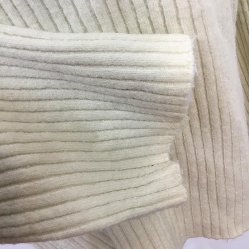 ローリーズファーム LOWRYS FARM ニット、セーター 長袖 M 無地 白 / ホワイト / レディース USED 古着 中古 10063400