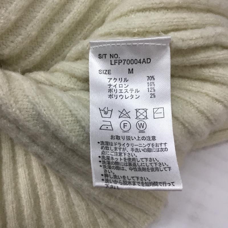 ローリーズファーム LOWRYS FARM ニット、セーター 長袖 M 無地 白 / ホワイト / レディース USED 古着 中古 10063400