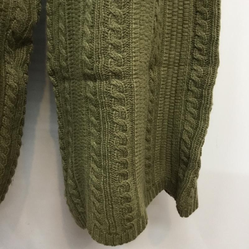 レイカズン Ray Cassin ボトムス ボトムス 裾スカラップニットパンツ FREE 無地 カーキ / カーキ / レディース USED 古着 中古 10063424