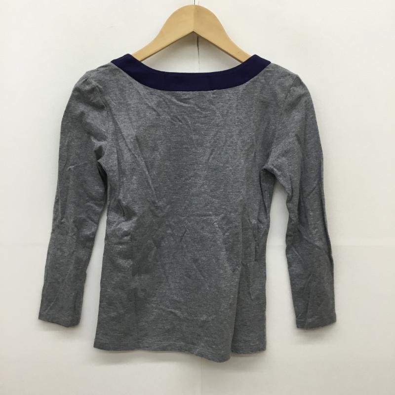 ローラ アシュレイ LAURA ASHLEY カットソー 七分袖 1 灰 / グレー / レディース USED 古着 中古 10063500