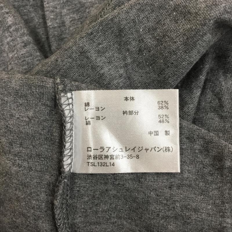 ローラ アシュレイ LAURA ASHLEY カットソー 七分袖 1 灰 / グレー / レディース USED 古着 中古 10063500