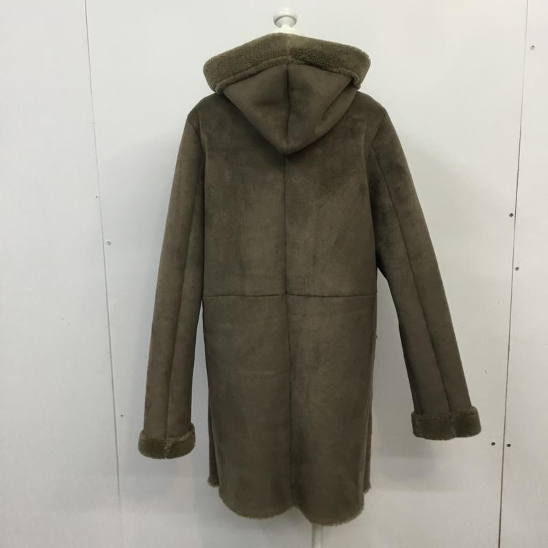 アーバンリサーチ URBAN RESEARCH コート コート一般 UR52-270002 リバーシブル フェイクムートンコート FREE 無地 茶 / ブラウン / レディース USED 古着 中古 10063660