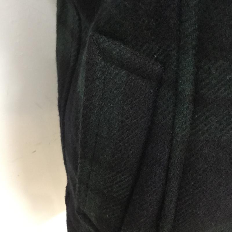 トラディショナルウェザーウェア Traditional Weatherwear コート ピーコート 072HF-7702 34 チェック 緑 / グリーン / X 紺 / ネイビー / レディース USED 古着 中古 10063664