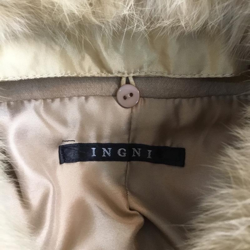 イング INGNI コート コート一般 ファー取り外しドーリーコート タグ付 M 無地 ベージュ / ベージュ / レディース USED 古着 中古 10063744