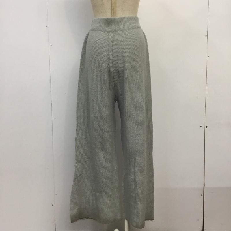 センスオブプレイスバイアーバンリサーチ SENSE OF PLACE by URBAN RESEARCH パンツ スラックス ニットパンツ スリット FREE 無地 灰 / グレー / レディース USED 古着 中古 10063753