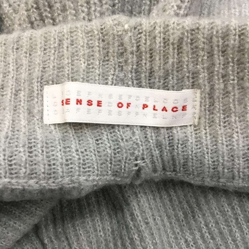 センスオブプレイスバイアーバンリサーチ SENSE OF PLACE by URBAN RESEARCH パンツ スラックス ニットパンツ スリット FREE 無地 灰 / グレー / レディース USED 古着 中古 10063753