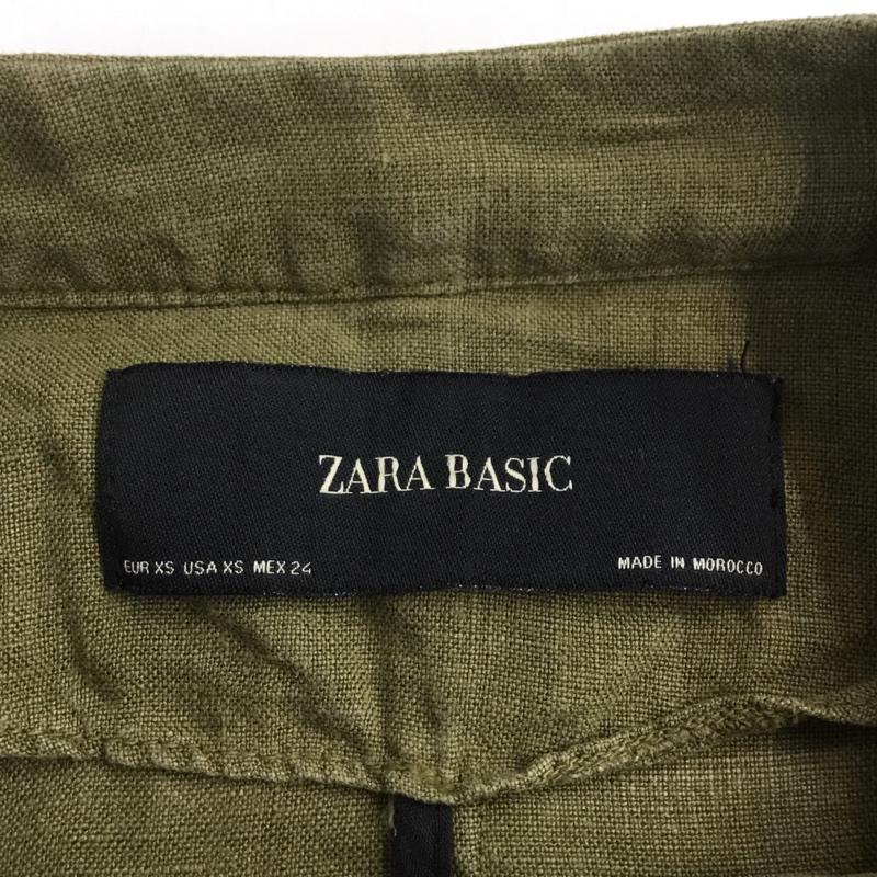 ザラベーシック ZARA BASIC ジャケット、上着 ジャケット、ブレザー XS 無地 カーキ / カーキ / レディース USED 古着 中古 10063815