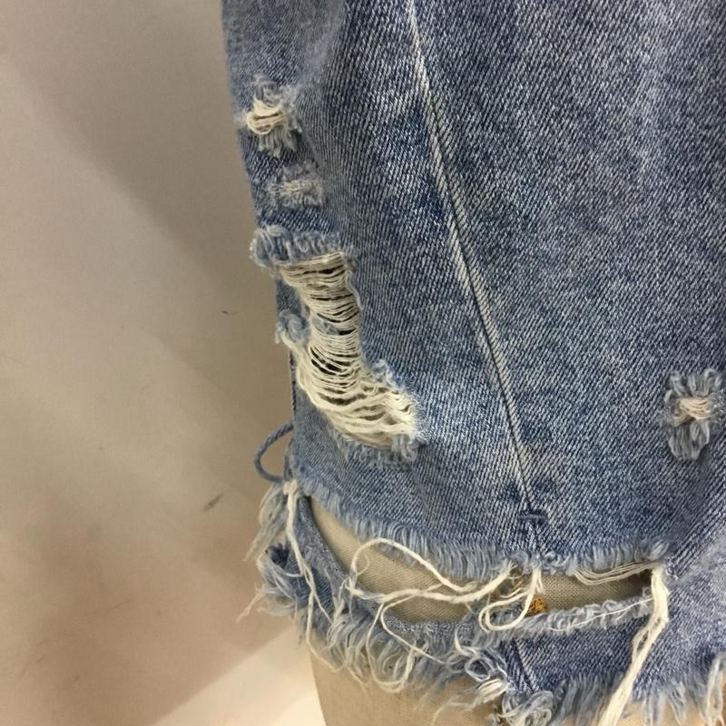 ザラ ZARA ジャケット、上着 ジャケット、ブレザー TRFDENIM デニムジャケット Gジャン S 無地 インディゴ / インディゴ / レディース USED 古着 中古 10063822