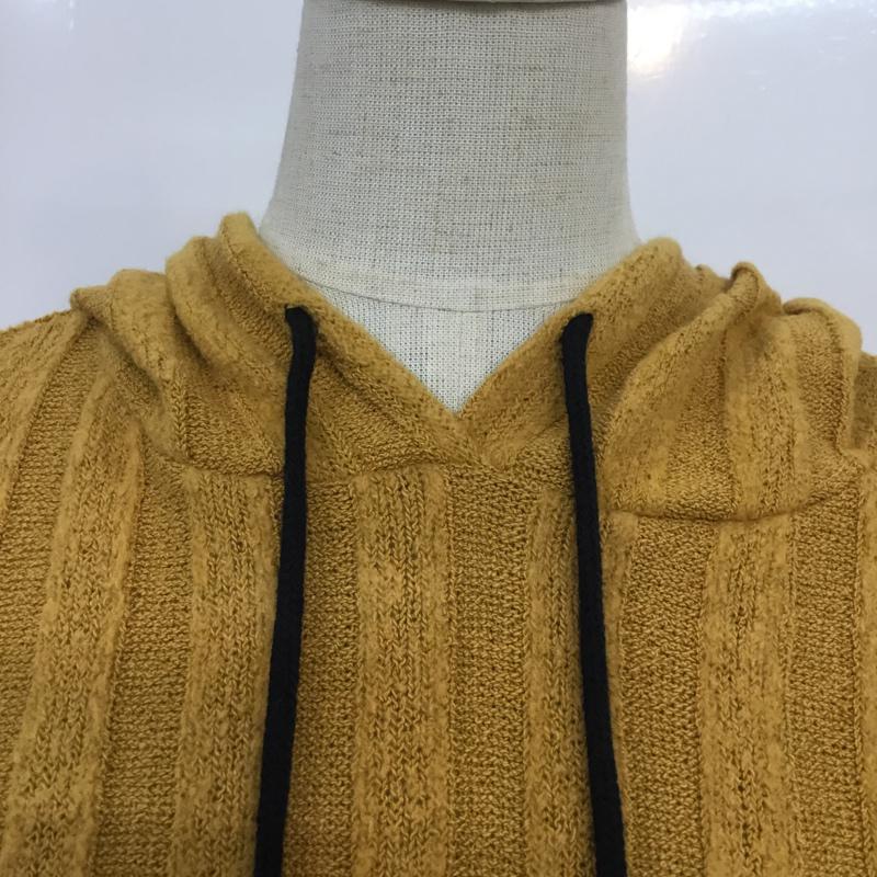 ザラ ZARA TRAFALUC ニット、セーター 長袖 M 無地 マスタード / マスタード / レディース USED 古着 中古 10063827