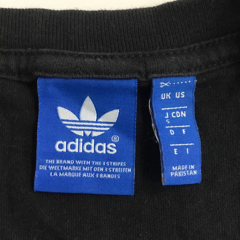 アディダス adidas Tシャツ 半袖 クルーネック AJ8830 ORIG TREFOIL TEE トレフォイル S プリント 黒 / ブラック / メンズ USED 古着 中古 10063901