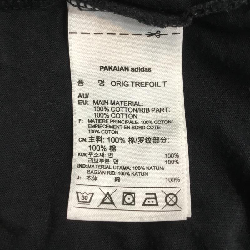 アディダス adidas Tシャツ 半袖 クルーネック AJ8830 ORIG TREFOIL TEE トレフォイル S プリント 黒 / ブラック / メンズ USED 古着 中古 10063901