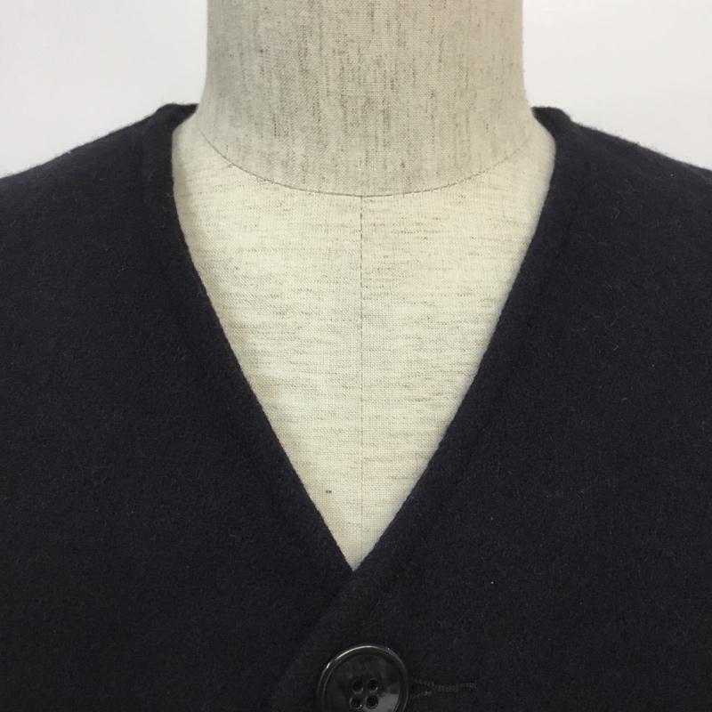 ジョンソン ウーレン ミルズ Johnson Woolen Mills ベスト ベスト VB2-73 ウール XS 無地 紺 / ネイビー / メンズ USED 古着 中古 10063909
