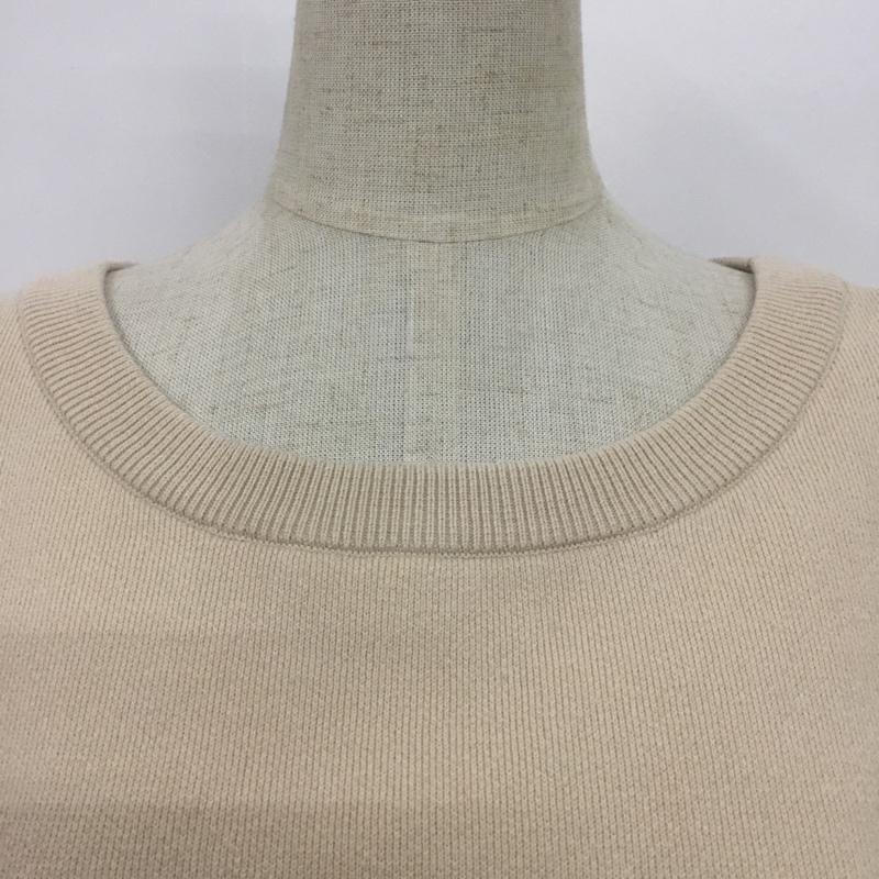 ダブルクローゼット w closet ニット、セーター 長袖 312433 ニジュウス編み バックリボン プルオーバー 無地 アイボリー / アイボリー / レディース USED 古着 中古 10063957