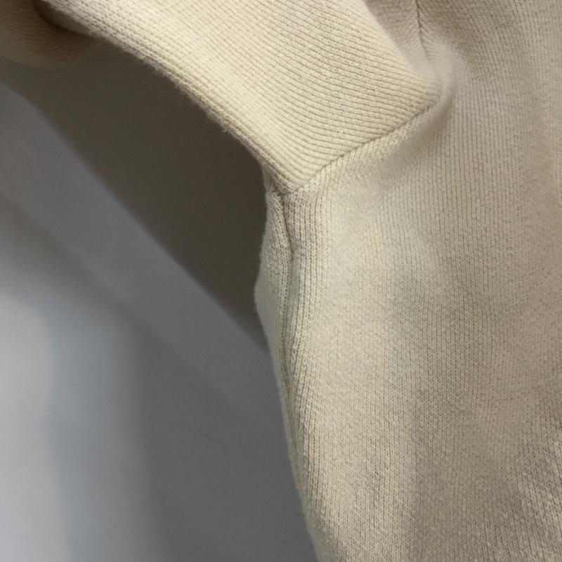 ダブルクローゼット w closet ニット、セーター 長袖 312433 ニジュウス編み バックリボン プルオーバー 無地 アイボリー / アイボリー / レディース USED 古着 中古 10063957