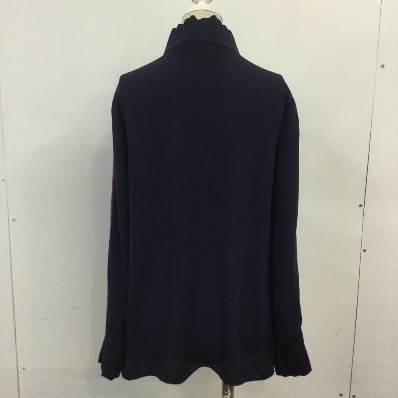 ザラベーシック ZARA BASIC シャツ、ブラウス 長袖 3666 177 401 ハーフジップ プルオーバー XS 無地 紺 / ネイビー / X えんじ / ワインレッド / レディース USED 古着 中古 10063968
