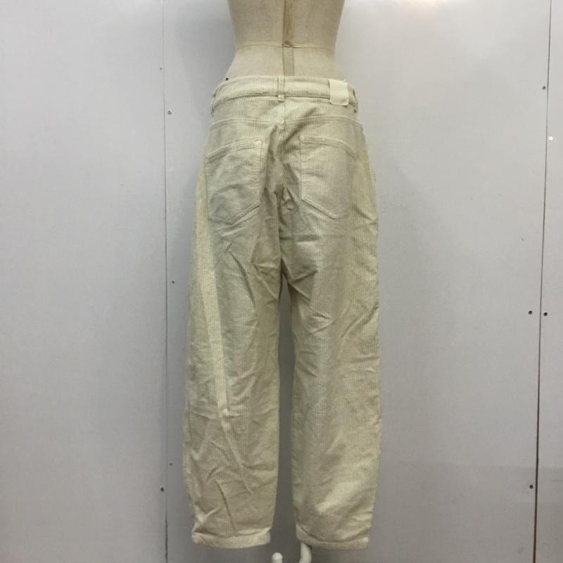 ザラ ZARA パンツ ワークパンツ、ペインターパンツ 8721 913 712 コーデュロイ 無地 白 / ホワイト / レディース USED 古着 中古 10064062