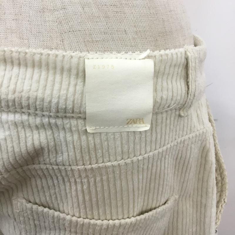 ザラ ZARA パンツ ワークパンツ、ペインターパンツ 8721 913 712 コーデュロイ 無地 白 / ホワイト / レディース USED 古着 中古 10064062