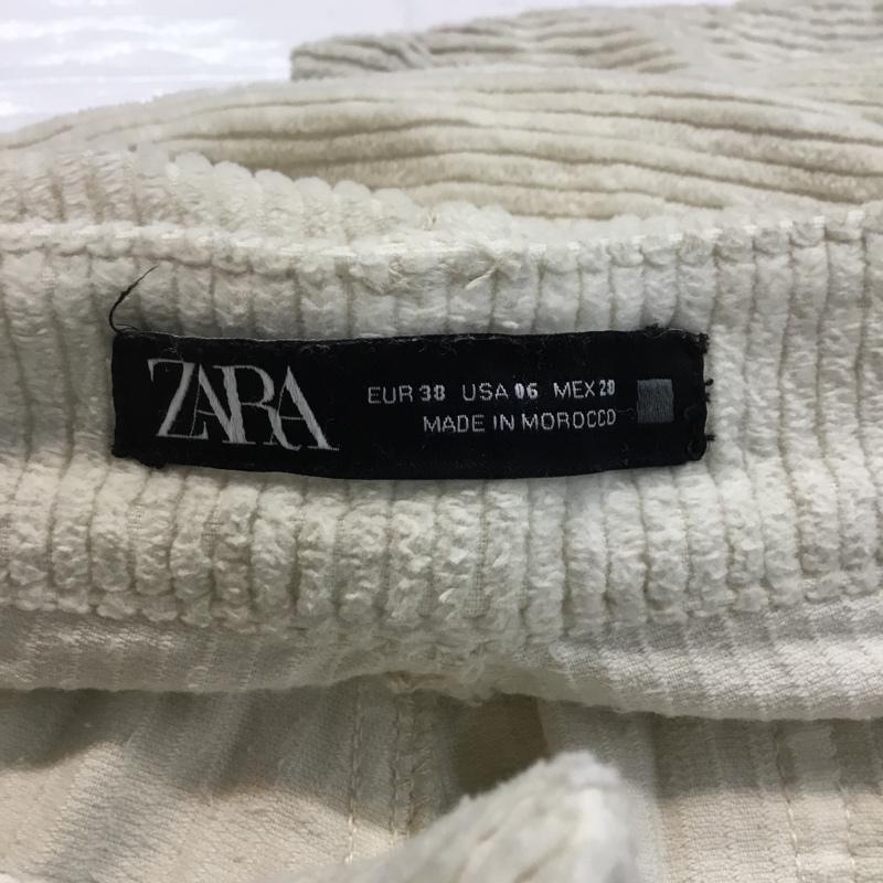 ザラ ZARA パンツ ワークパンツ、ペインターパンツ 8721 913 712 コーデュロイ 無地 白 / ホワイト / レディース USED 古着 中古 10064062