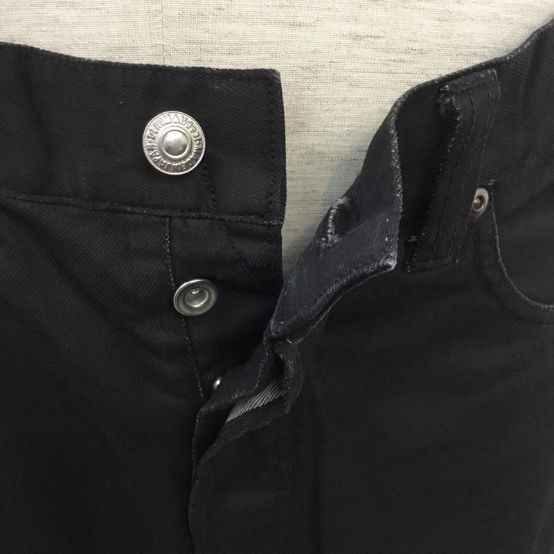 リデアル lideal パンツ デニム、ジーンズ 95243116 ストレッチ 30 無地 黒 / ブラック / メンズ USED 古着 中古 10064089