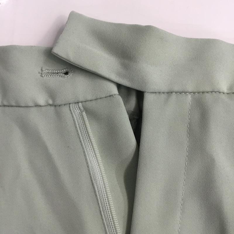 ローリーズファーム LOWRYS FARM パンツ スラックス LF520005TK センタープレスカラーフレアパンツ L 無地 薄緑 / ライトグリーン / レディース USED 古着 中古 10064188