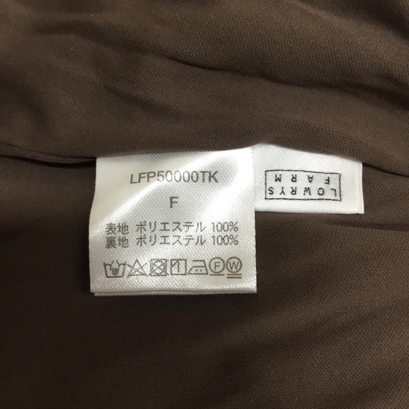 ローリーズファーム LOWRYS FARM パンツ スラックス LFP50000TK ワイドパンツ 水玉 FREE ドット 茶 / ブラウン / レディース USED 古着 中古 10064191