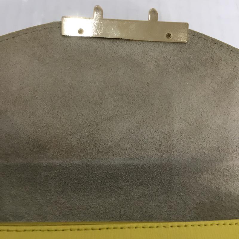 フルラ FURLA ショルダーバッグ ショルダーバッグ ジュリア チェーンショルダー レザー ロゴ、文字 黄 / イエロー / レディース USED 古着 中古 10064254