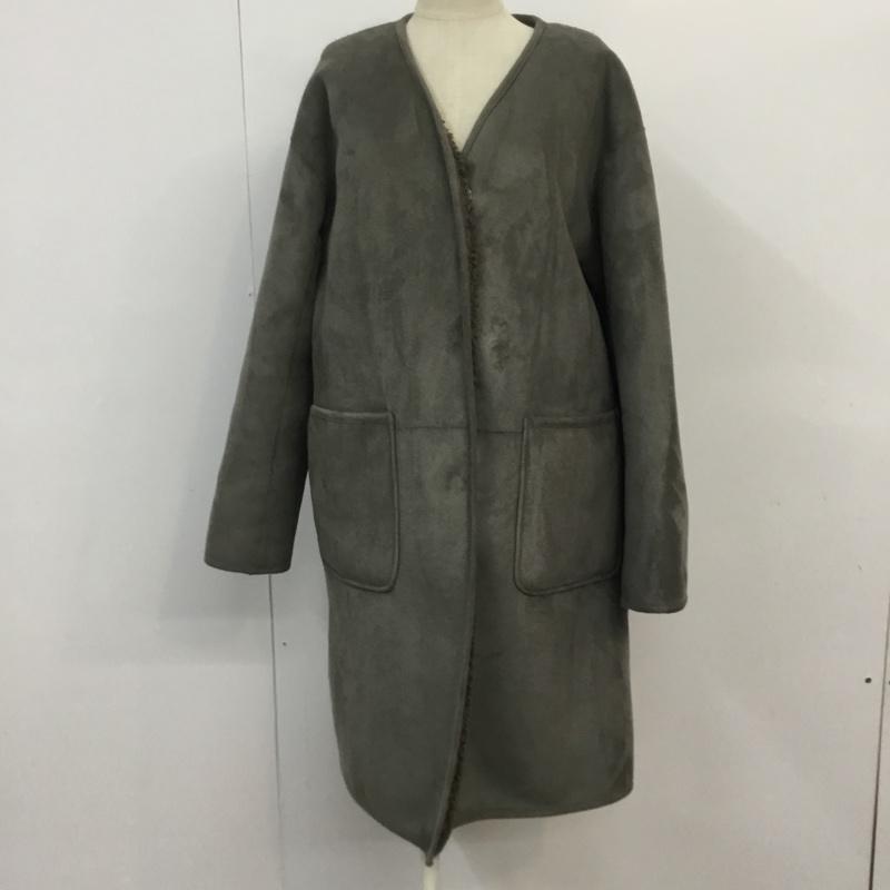 アーバンリサーチサニーレーベル URBAN RESEARCH Sonny Label コート コート一般 LA87-27T902 フェイクムートンリバーコート FREE 無地 灰 / グレー / レディース USED 古着 中古 10064306