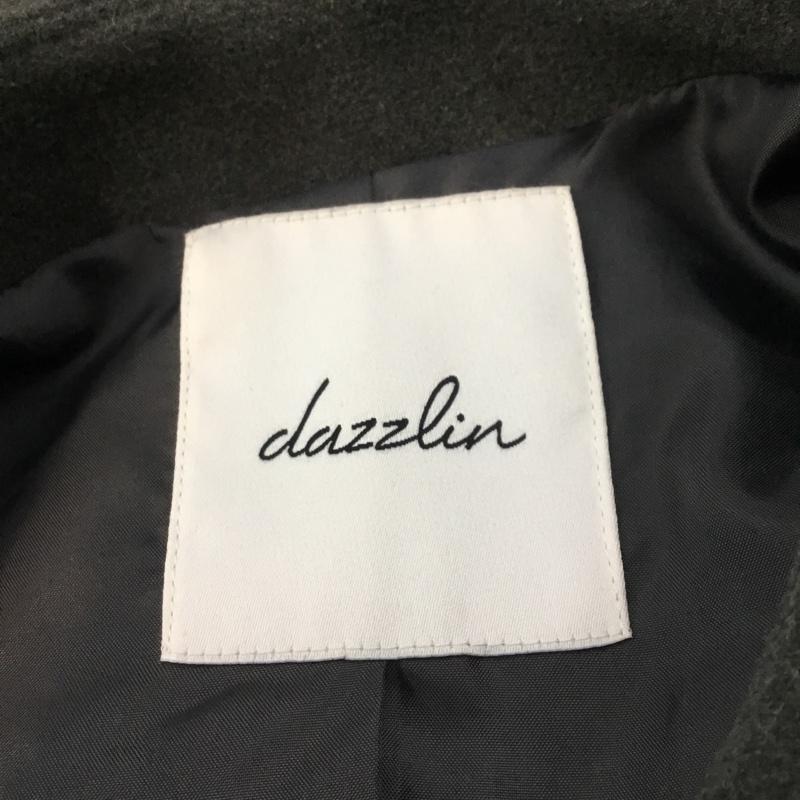 ダズリン dazzlin コート コート一般 021660000501 ノーカラービジューコート S 無地 灰 / グレー / レディース USED 古着 中古 10064309