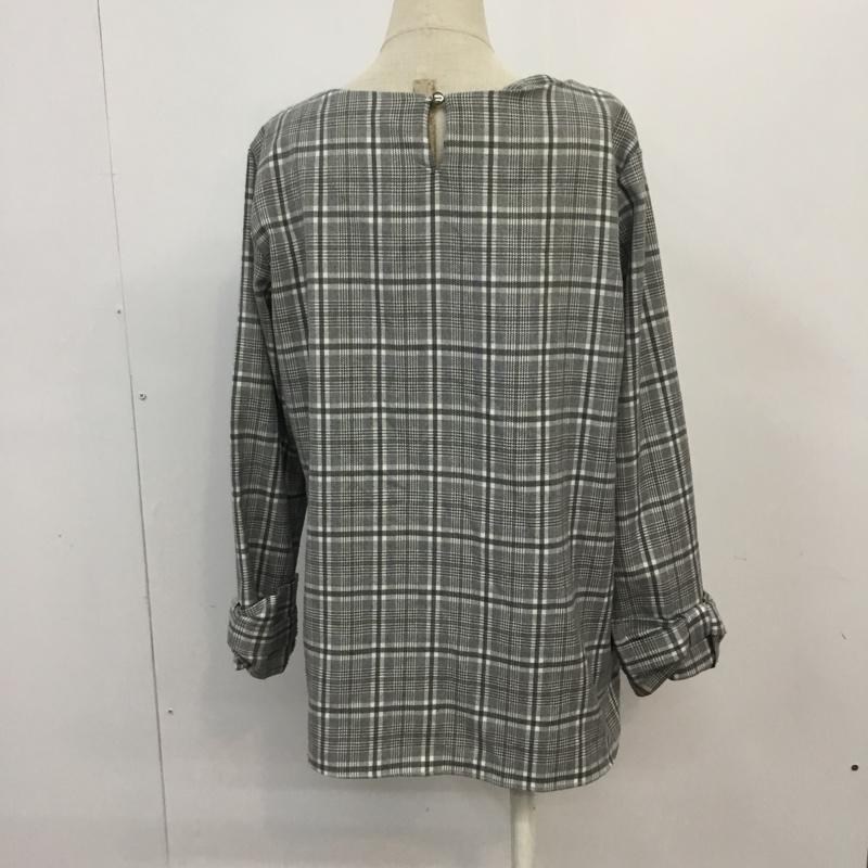 イェッカ ヴェッカ YECCA VECCA カットソー 長袖 FREE チェック アイボリー / アイボリー / レディース USED 古着 中古 10064432