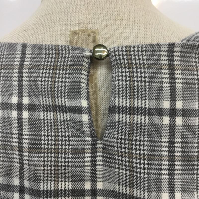 イェッカ ヴェッカ YECCA VECCA カットソー 長袖 FREE チェック アイボリー / アイボリー / レディース USED 古着 中古 10064432